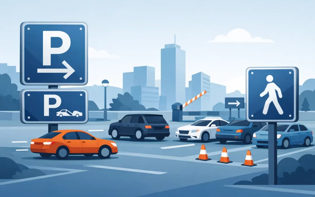 Aluminum Parking Signs That Keep Lots Moving